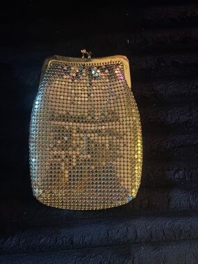 Gold Sequin Evening Clutch Bag